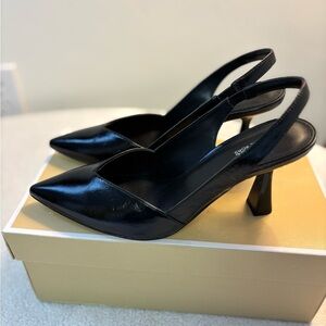 Michael Kors Chelsea Black Slingback Heels